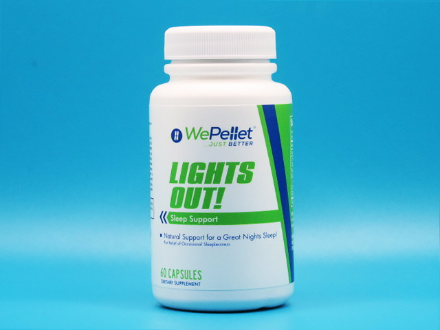 wepellet lights out sleep support dietary supplement