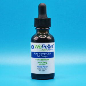 wepellet pure hemp cbd oil drops full spectrum 1000mg dietary herbal supplement