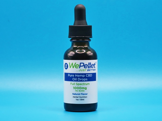 wepellet pure hemp cbd oil drops full spectrum 1000mg dietary herbal supplement